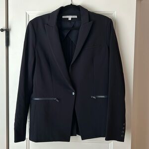 Chic Veronica Beard Blazer with Dickey Zippers